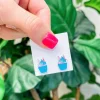 Birthday Cupcake Acrylic Stud Earrings