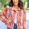 Breaking Free Western Print Jacket
