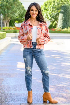 Breaking Free Western Print Jacket