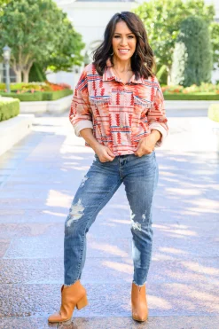 Breaking Free Western Print Jacket