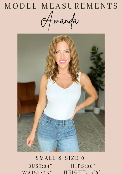 Callie High Rise Adjustable Button Cutoff Shorts by Judy Blue