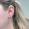 Chain Link Drop Dangle Earrings - Gold