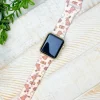 Chocolate Bunny Printed Silicone Smart Watch Band