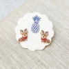 Christmas Corgi Signature Enamel Stud Earrings
