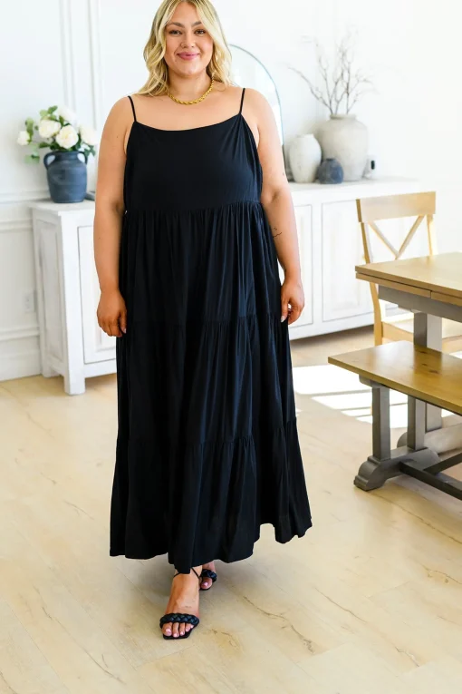 Classically Cool Tiered Maxi Dress