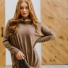Comfort First Cowl Neck Hi-Low Long Sleeve (Ships in 2-3 Weeks)