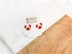 Crab Signature Enamel Studs by Prep Obsessed