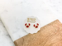Crab Signature Enamel Studs by Prep Obsessed