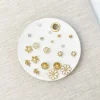 Dainty Stud Post Earring Set - Floral