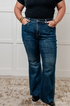 Edna High Rise Control Top Shield Pocket Flare Jeans by Judy Blue