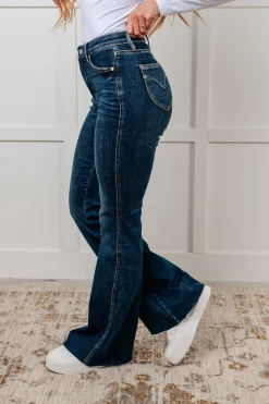Edna High Rise Control Top Shield Pocket Flare Jeans by Judy Blue