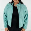 Fit Happens Nylon Tennis Jacket in Tidal Wave
