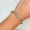 Gemstone Toggle Bracelet - Lavender