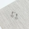 Glitzy North Star Drop Earrings - Silver