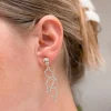 Glitzy Pickleball Dangle Earrings