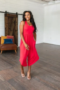 Good Idea Jumpsuit in Red