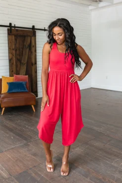 Good Idea Jumpsuit in Red