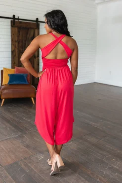 Good Idea Jumpsuit in Red