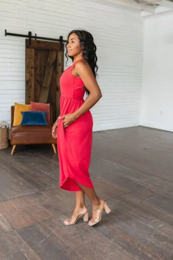 Good Idea Jumpsuit in Red