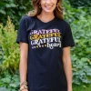 Grateful Heart Graphic T-Shirt In Black (Ships in 1-2 Weeks)