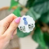 Grey Camouflage Stud Earrings