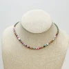 Heishi Multicolor Wood Bead Necklace