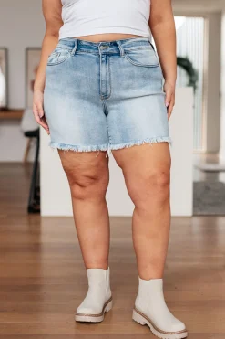 Jenny High Rise Cutoff Dad Shorts by Judy Blue