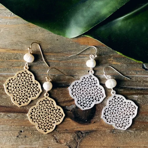 Karisa Freshwater Pearl Dangles - 2 Colors Available