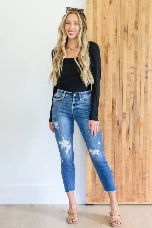 Kyla Destroyed Hi Waist Relaxed Fit by Judy Blue