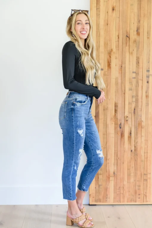 Kyla Destroyed Hi Waist Relaxed Fit by Judy Blue