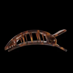 Large Teleties Flat Square Clip - Tortoise