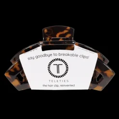 Large Teleties Open Claw Clip - Tortoise