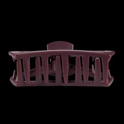 Large Teleties Open Claw Clip - Burgundy Bliss