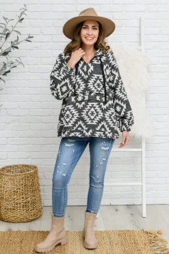 Lounge Day Hoodie in Black & White (Ships in 1-2 Weeks)