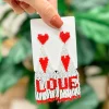 'LOVE' Fringe Dangle Earrings