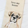 'Love My Boxer' Dish Towel