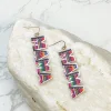'MAMA' Serape Printed Dangle Earrings