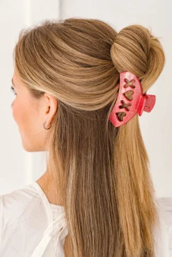 Medium Teleties Claw Clip - Red Sweet Talker