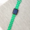 Mint Candy Cane Printed Silicone Smart Watch Band - One Size