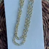 Mixed Metal Link Layer Necklace by Treasure Jewels