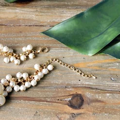 Molly Pearl Bauble Necklace - Gold