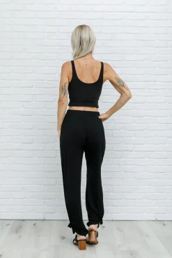 Move With Me Black Tank