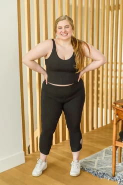 Move With Me Black Tank