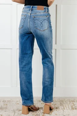 Nivea Vintage Wash Thermal Straight Jeans by Judy Blue