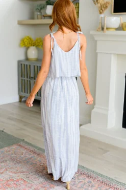 No More Grey Skies Maxi Dress