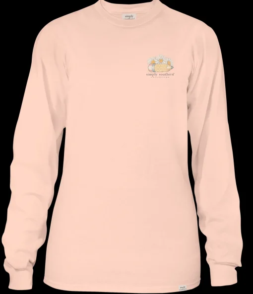 'Peace Love Teach' Long Sleeve Tee by Simply Southern