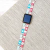 Peppermint Latte Printed Silicone Smart Watch Band