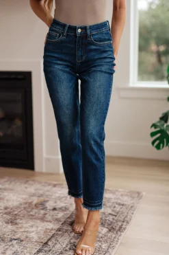 Phillipa High Rise Release Hem Slim Jeans by Judy Blue