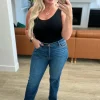 Pippa High Rise Button Fly Straight Jeans by Judy Blue