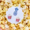 Popcorn Signature Enamel Studs by Prep Obsessed